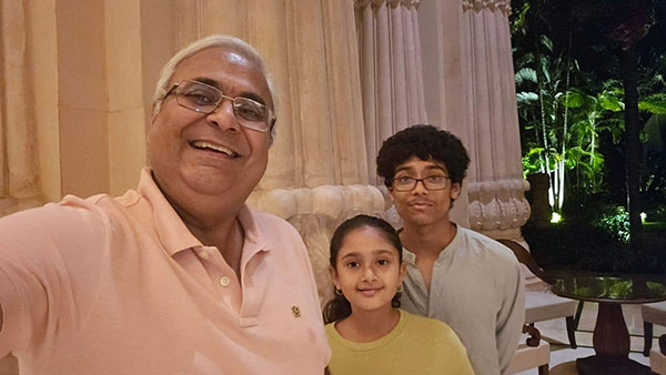 Sumit, Aanya and Aryan Mehra